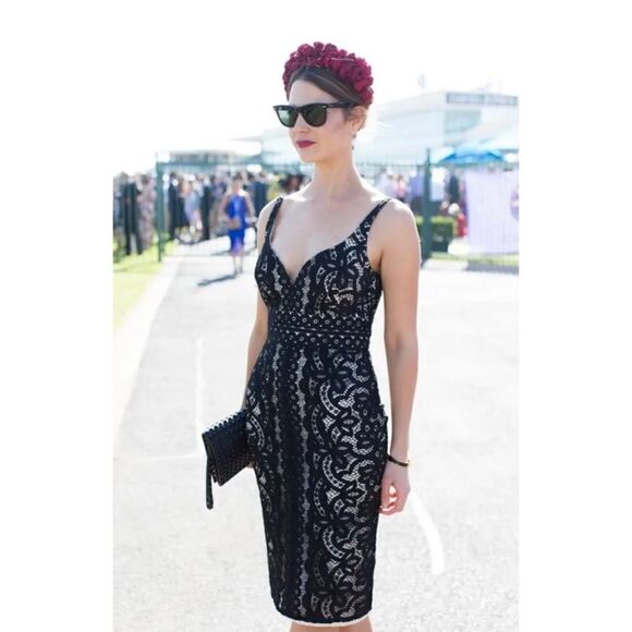 Lover The Label Black Lace Cocktail Dress - Picture 2 of 11